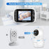 HelloBaby (HB66pro) Monitor with Camera and Audio, IPS Screen LCD Display Video Baby Monitor No WiFi Infrared Night