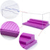 Minifigure Display Case for Action Figures, Dustproof Acrylic Box with 3 Movable Steps