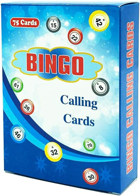 Yuanhe 2.5"X3.5" Bingo Calling Cards - Colorful and Durable, Complete Deck of 75 Numbers for Bingo Games