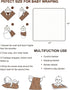 White Baby Blankets, Neutral Muslin Cotton Blanket for Unisex Girls and Boys, Solid Toddler Blanket 43-12