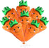 8 Pack Cute Carrot Balloons Farmer Vegetable Decoration Fruit Veggie Farm Food Party Supplies For Birthday Picnic
