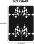 SHANGYINGJI Summer Cool Black and White Checkered Flag Car Seat Cover Baby Carseat Covers Baby for Girl Boy Muslin