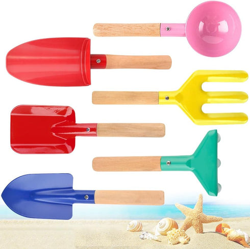 UMUACCAN Beach Toys for Kids,Beach Sand Toys, 8'' Metal Sandbox Toys with Sturdy