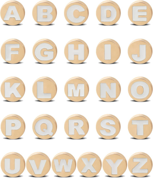 26 Pack Bling Gold Letter Decoration Charms, Alphabet ABC-Z Characters for DIY Projects for Teens and Adults