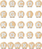 26 Pack Bling Gold Letter Decoration Charms, Alphabet ABC-Z Characters for DIY Projects for Teens and Adults