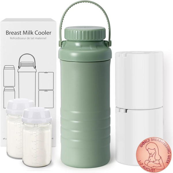 Portable Breast Milk Cooler Bottle - 22oz Capacity Breastmilk Chiller for Travel