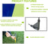 Poray Soccer Goal for Kids, Easy-up Set of Two Portable 4FT Soccer Nets with 8 Field Marker Cones and Extra Stakes