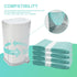Zippland 4 Pack 280 500 Diaper Liner Refills Compatible with Janibell Akord Slim Model, Lasts Over Adult Briefs