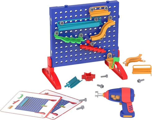 Set 5+ Educational Insights Design & Drill Marble Maze - STEM Building Toys for Kids, Marble Run with Electric Drill