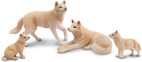 8PCS Toymany Wolf Figures Forest Animals Toy Figurines - Realistic Jungle Zoo Animal FigurinesEducational Toy Cake