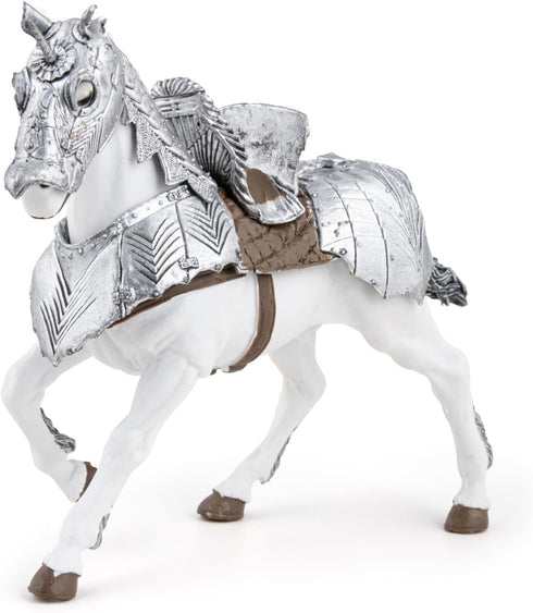 Papo Hand-Painted Medieval-Fantasy Horse in Armour - 39799 Collectible Figurine for Children