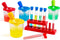 Color Science Test Tubes, Plastic Lab Tubes with Caps for Kids Science Experiments Ages 4-8