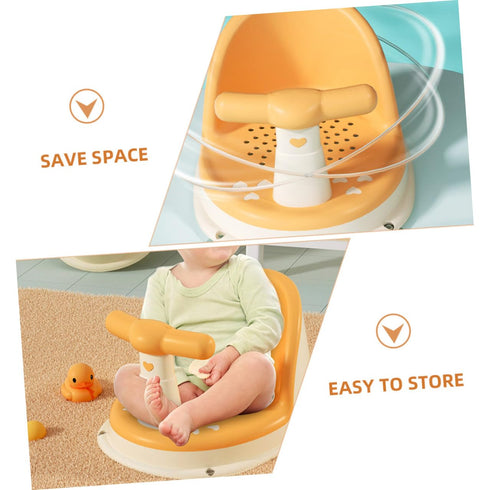 Toyvian Bath Seat Bathtub Support Chair Non-Slip Sitting Bath Seat for Boys and Lightweight Compact Design Easy