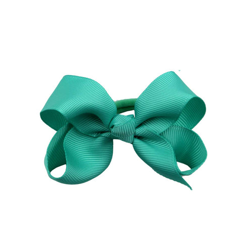 CÉLLOT 40Pcs Boutique Hair Bows Elastic Ties for Kids, Children Rubber Bands Ponytail Holders for Baby Girls Teens