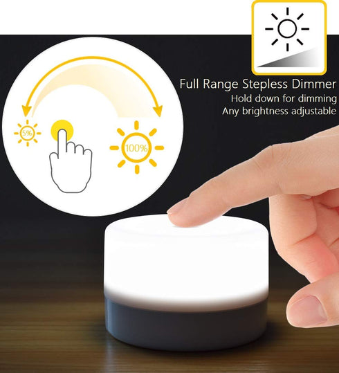 Bedside Lamp - Dimmable Touch Tap Light, Kids Children Adult LED Nightlight, Table Desk Decorative Mood Light