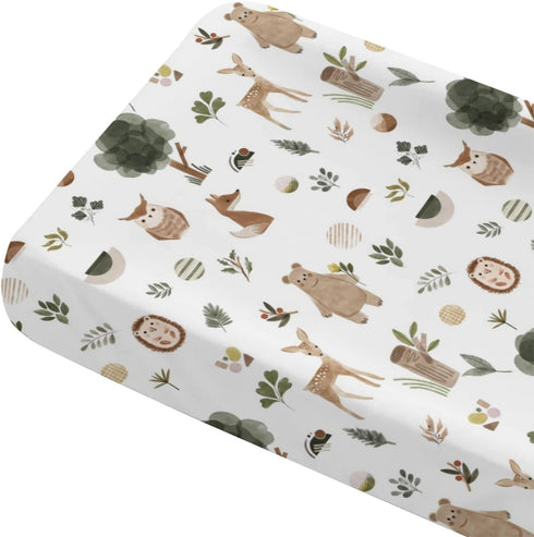 Tewrnvioc Changing Pad Cover for Baby Girls Boys, 32"/34" x 16" Safe Snug