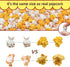 60 Fake Popcorn Miniature Resin Food Figurines Cute Slime Charms Handicraft Accessories for DIY Dollhouse Kitchen pcs