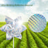 SUNPRO Reflective Pinwheels, 10-Pack Extra Sparkly Pinwheels for Garden Decor, Scare Birds Away from Yard