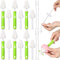 22 Pcs Sponge Bottle Nipple Brushes Set, Includes 12 Pcs Bottle Sponge Brush Heads and 6 Interchangeable Nipple Brushes