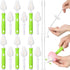 22 Pcs Sponge Bottle Nipple Brushes Set, Includes 12 Pcs Bottle Sponge Brush Heads and 6 Interchangeable Nipple Brushes