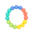 Rainbow Ring Teether | Non-Toxic, BPA Free Silicone Baby Teether Ring | Soft, Easy Grip Toy to Soothe Gums