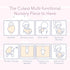Little Jump Stretchy Jersey Knit Swaddle Blankets, Premium Cotton Floral Baby Quilt for Girls