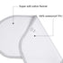 TILLYOU 6 Pack Waterproof Changing Pad Liners, 100% Cotton Reusable Cloth Diaper Liners, White
