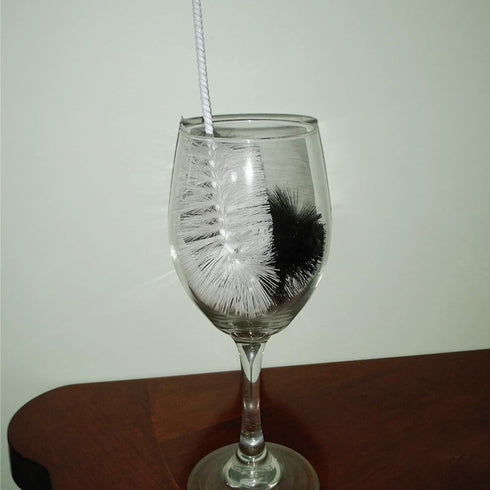 4, Set Coralpearl Bottle Brushes Thin Long Handle X Utility Skinny Wire Cleaner Big Small, Bendable Flexible