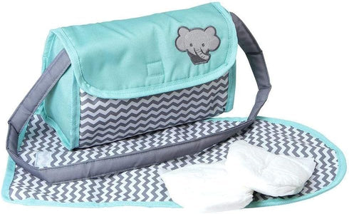 Adora Baby Doll Diaper Bag with Sturdy Straps, Includes Changing Mat and