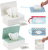 BEIZMHBO 6PCS Set, 2 2 2 Diaper Wipes Dispenser Refillable Baby Wipe Containers with Travel Wet Wipe Pouch & Spring