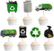 Garbage Truck Birthday Party Supplies, Cupcake Toppers for Trash Waste Management Recycling Party