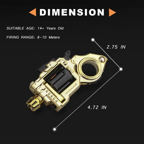 Generic Fidget Toys Adults Spinner Gun : Premium Metal Fidget Spinner for Adults ,Silent Stress Relief & Focus Enhancer