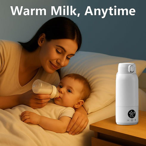 17oz IPX6 Koalababy Portable Bottle Warmer for Travel Baby Bottle Warmer with Fast Heating, Large Capacity Milk Warmer