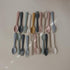 mushie Flatware Fork and Spoon Set for Kids, Made in Denmark (Vanilla)