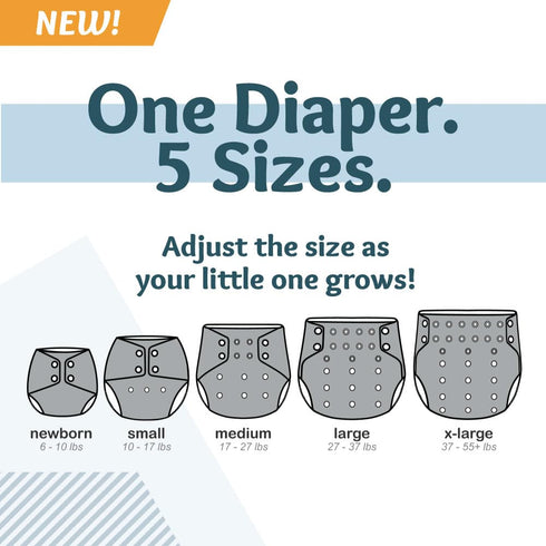 Rumparooz G3 Gusset 2 (6-55+ lbs) Kanga Care Stay Dry Cloth Diaper Reusable One Size Pocket Diaper Patented Inner