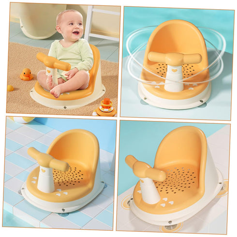 Toyvian Bath Seat Bathtub Support Chair Non-Slip Sitting Bath Seat for Boys and Lightweight Compact Design Easy