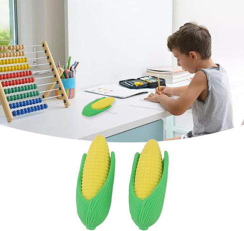 Mini Food Erasers, 100Pcs Mini Corn Erasers, Funny Vegetable Shape Pencil Erasers for Party Favors, Classroom Rewards,