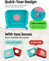 Eraecho Portable Tissue Box, Small Size Pocket Wipe Dispenser, Refillable Travel Wipes Case for Purse & Diaper Bag
