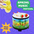 8-inch 2 Crafteem Floor Tom Drum for Kids Percussion Instrument Music Drum with Mallets and Color Maracas for Baby