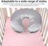 Masyrt Soft Satin Nursing Pillow Cover, Skin Friendly, Washable, Breathable, Breastfeeding Pillow Slipcover Compatible