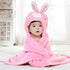 0-4 TONWHAR Years Toddlers' And Kids' Boys Girls Animal Face Hooded Blanket Baby's Bathrobe,Plush After Bath