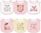 Maiwa 6 Pack Cotton Baby Bibs for Girls Boys with Waterproof layer