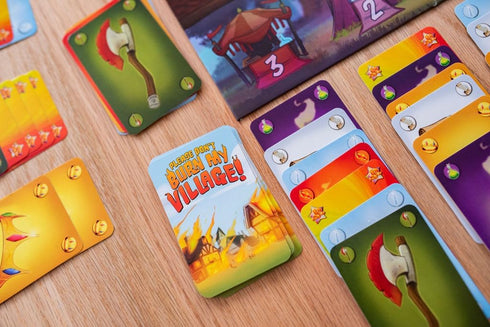 10+ 25 Please Dont Burn My Village by Fireside Games | Ages | Players | Competitive Gameplay | Strategic Card Game