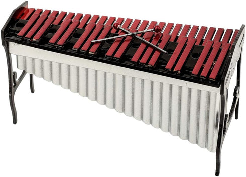 Dselvgvu Miniature Xylophone with Case Mini Marimba Percussion Musical Instrument Replica Collectible Dollhouse
