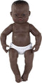 Miniland Educational 15.75'' Anatomically Correct Newborn Baby Doll, African Girl