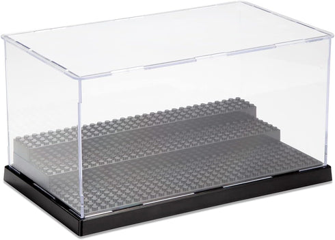 Figure Display Case Box for Lego Minifigures, Acrylic Dustproof Showcase Base for Figure Blocks Toys