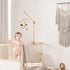 Adjustable360 let's make Baby Crib Mobile Arm - Wooden Mobile Arm with Height Rotatable Upgraded Arched Base Nursery