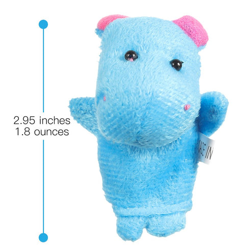 Acekid 10pcs Soft Plush Animal Finger Puppets Set, Baby Story Time Velvet Style for Toddlers