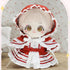 niannyyhouse Dresses Ponchos Gown Outfit for 20cm 8in Plush Doll Clothes Dress Up (Blue)