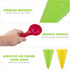 Kisangel 10pcs Plastic Ice Cream Cones, Kids Ice Cream Scoop Set for Outdoor Beach Sand Play Toys